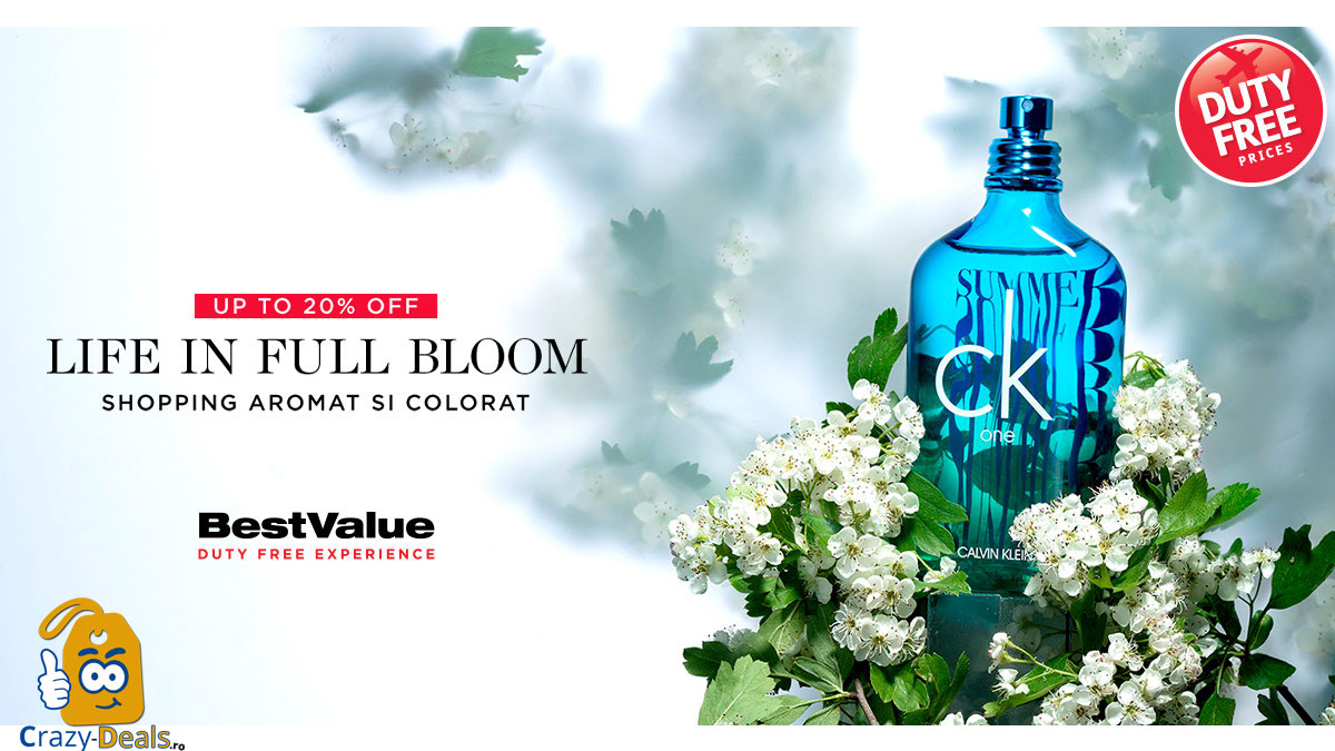 BestValue Sale up to 20% la Parfumuri, Make-up si Ingrijirea pielii
