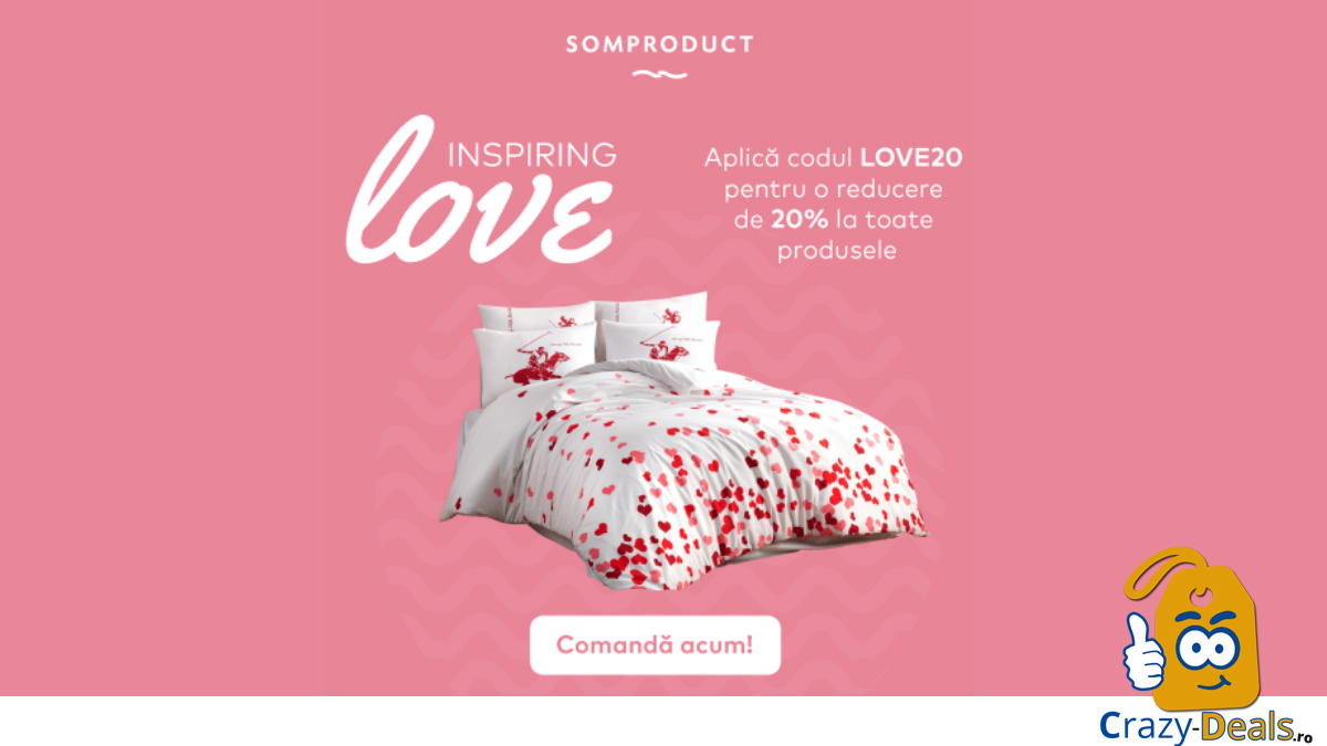 Promotie SomProduct Inspiring Love cu 20% cod reducere