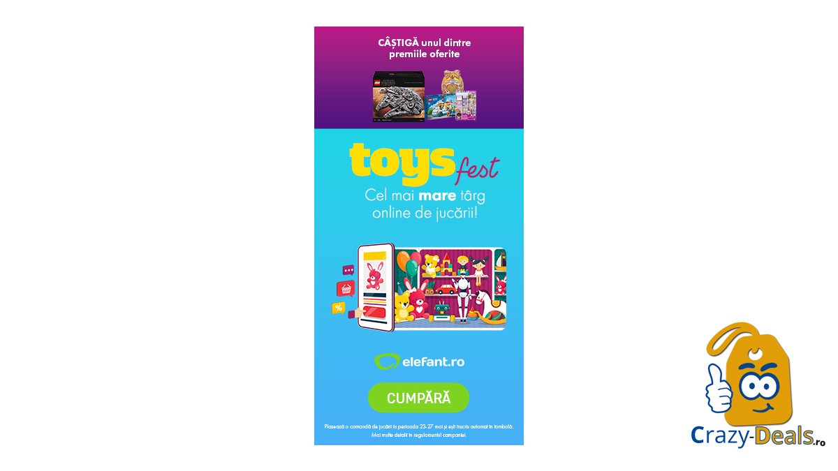 Toys Fest pe ELEFANT, targ online de jucarii