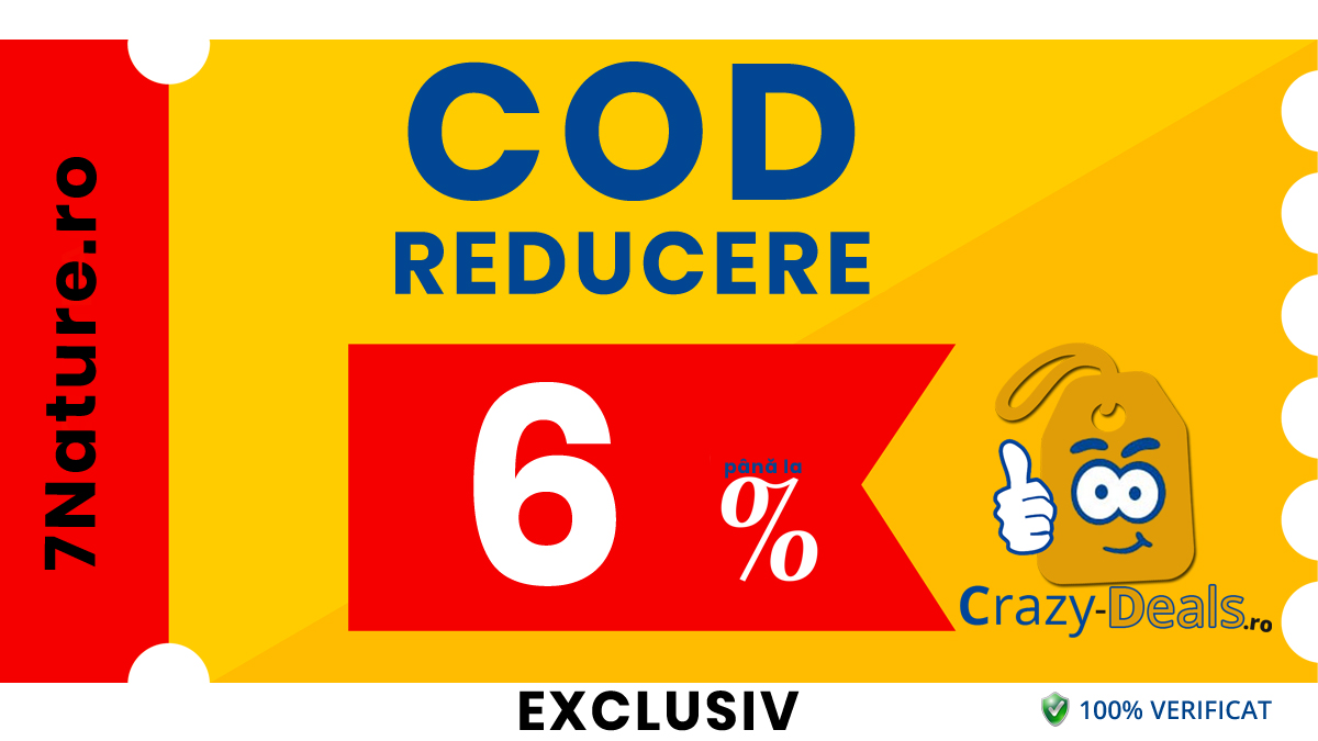 Cod reducere 7Nauture -6% la orice comanda | Exclusiv » Crazy-Deals.ro