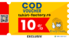 Cod reducere Tshirt Factory 10% | Exclusiv
