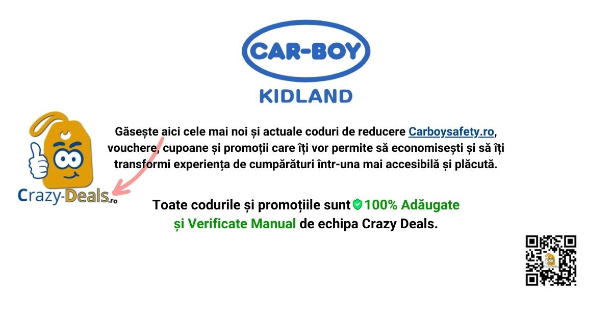 Cod Reducere Car-Boy Kidland 20% Promoții iulie 2026