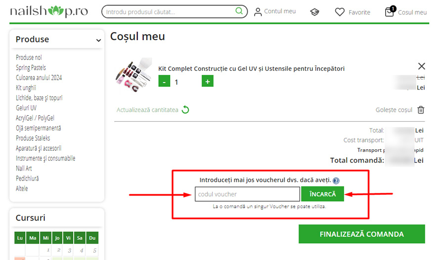 Cum activezi un cod voucher NailShop