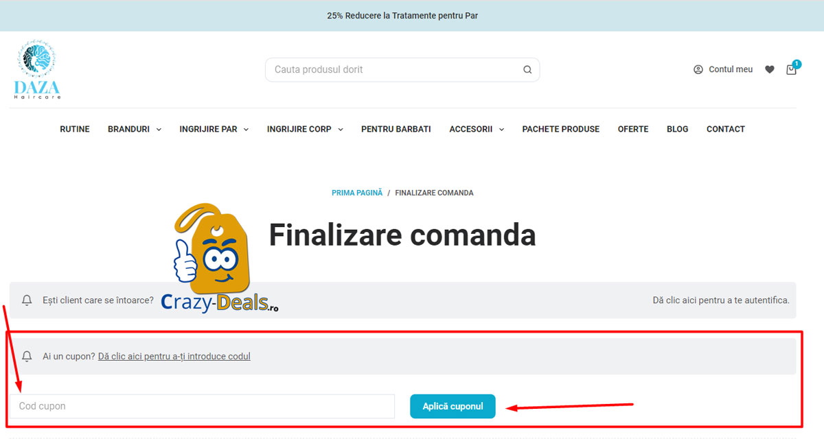 Cum să folosești un cod de reducere Daza Haircare
