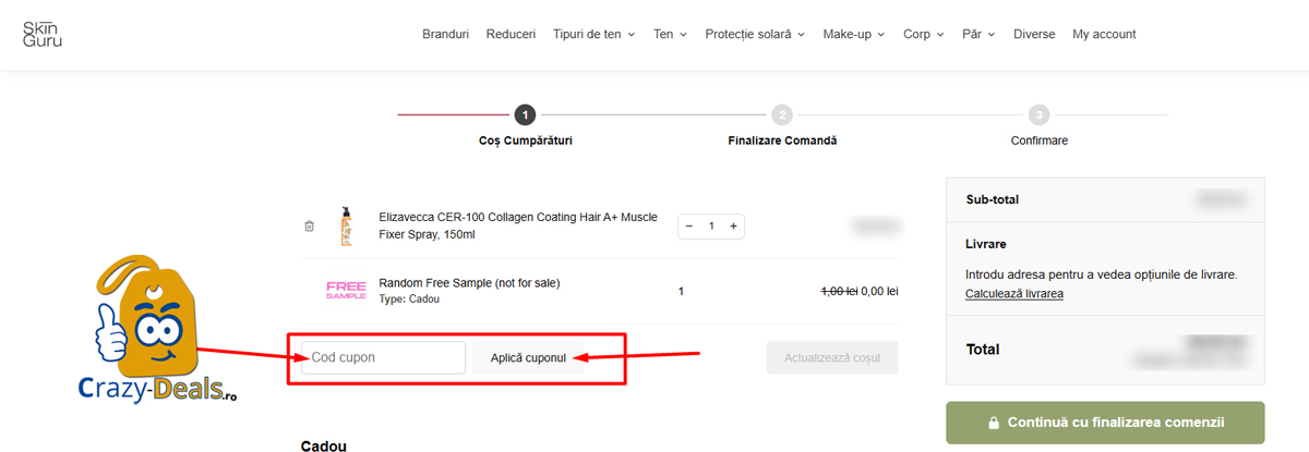 Cum să folosești un cod de reducere Skin Guru
