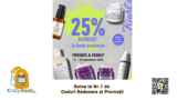 25% reducere la orice comanda pe Kiehl’s