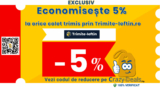 Cod discount Trimite-Ieftin.ro -5% la orice colet trimis | Exclusiv