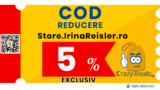 Cod reducere Irina Reisler Store 5% la comenzi sub 350 lei
