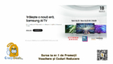 Cod reducere Samsung -5% Extra la orice precomandă a noilor Televizoare Samsung cu AI