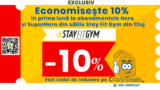 Cod Reducere Stay Fit Gym -10% reducere în prima lună la abonamentele Hero și SuperHero din Cluj | Exclusiv
