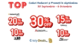 Top 5 Promoții Uimitoare Ale Săptămânii 30 septembrie – 6 octombrie pe Care Nu Vrei Să Le Ratezi